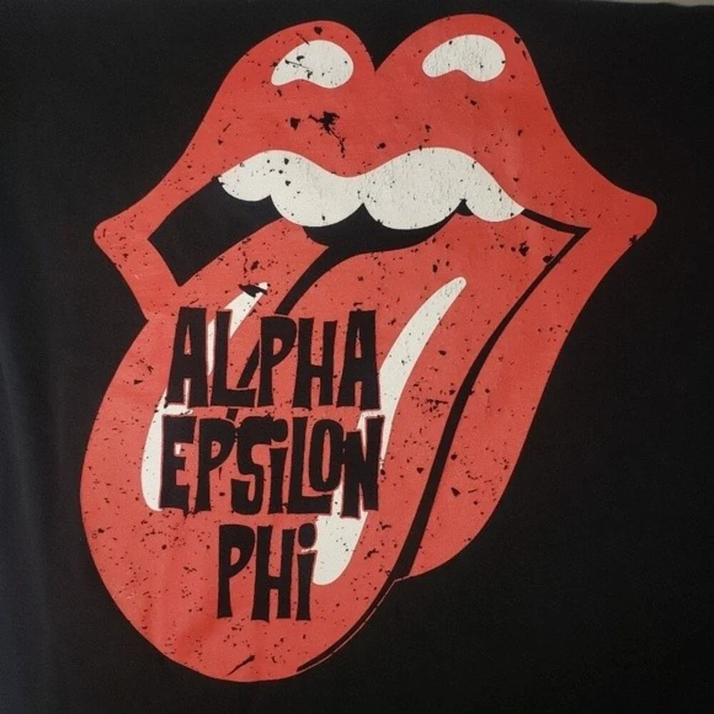 AMERICAN APPAREL ROLLING STONES BLACK LONG SLEEVE T SHIRT SIZE MEDIUM